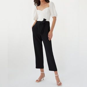 Aritzia Wilfred Tie Front Pants Black